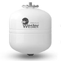 Мембранный бак для системы ГВС и гелиосистем Wester Premium WDV35
