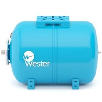 Мембранный бак для водоснабжения горизонтальный Wester Premium WAO150